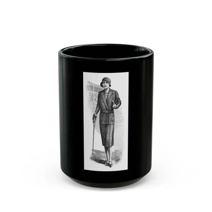 Fashion Illustration, 1930 - Black Coffee Mug 15oz - Go Mug Yourself