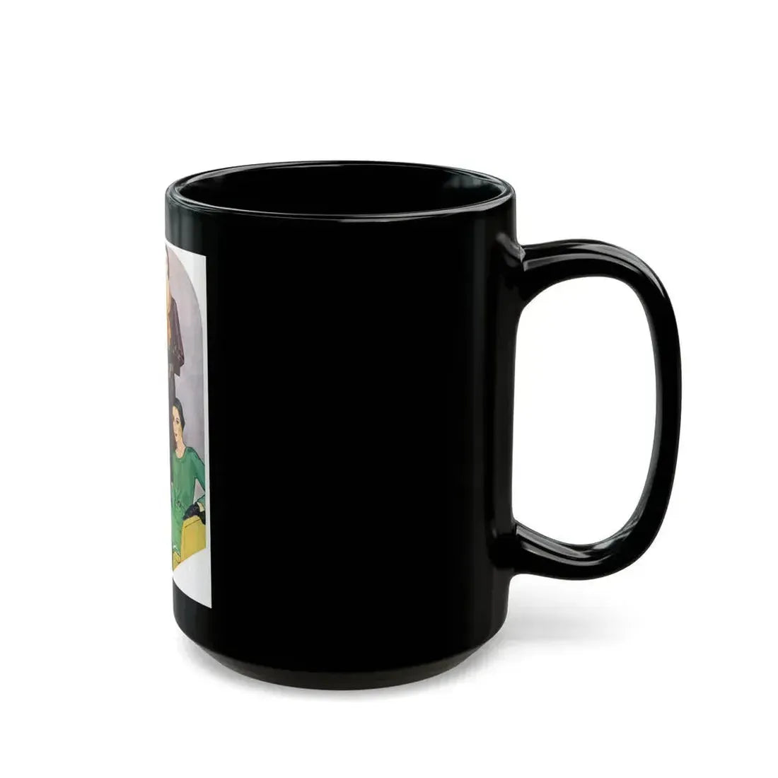 Fashion Illustration (2) - Black Coffee Mug - Go Mug Yourself