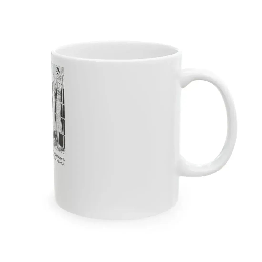 Fashion Illustration (3), Pictorial Review, August 1930 - White Coffee Mug - Go Mug Yourself