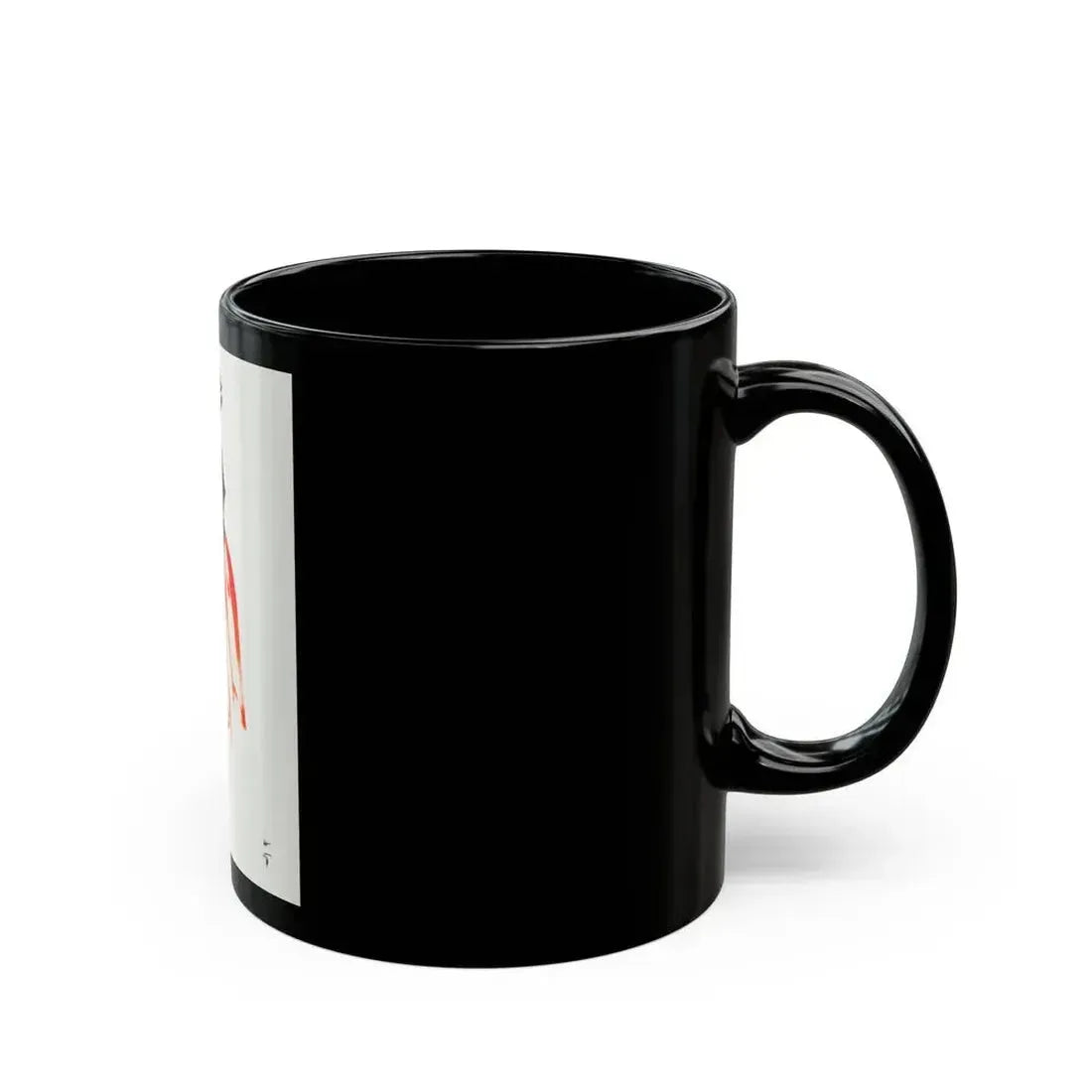 Fashion illustration (4) - Black Coffee Mug - Go Mug Yourself