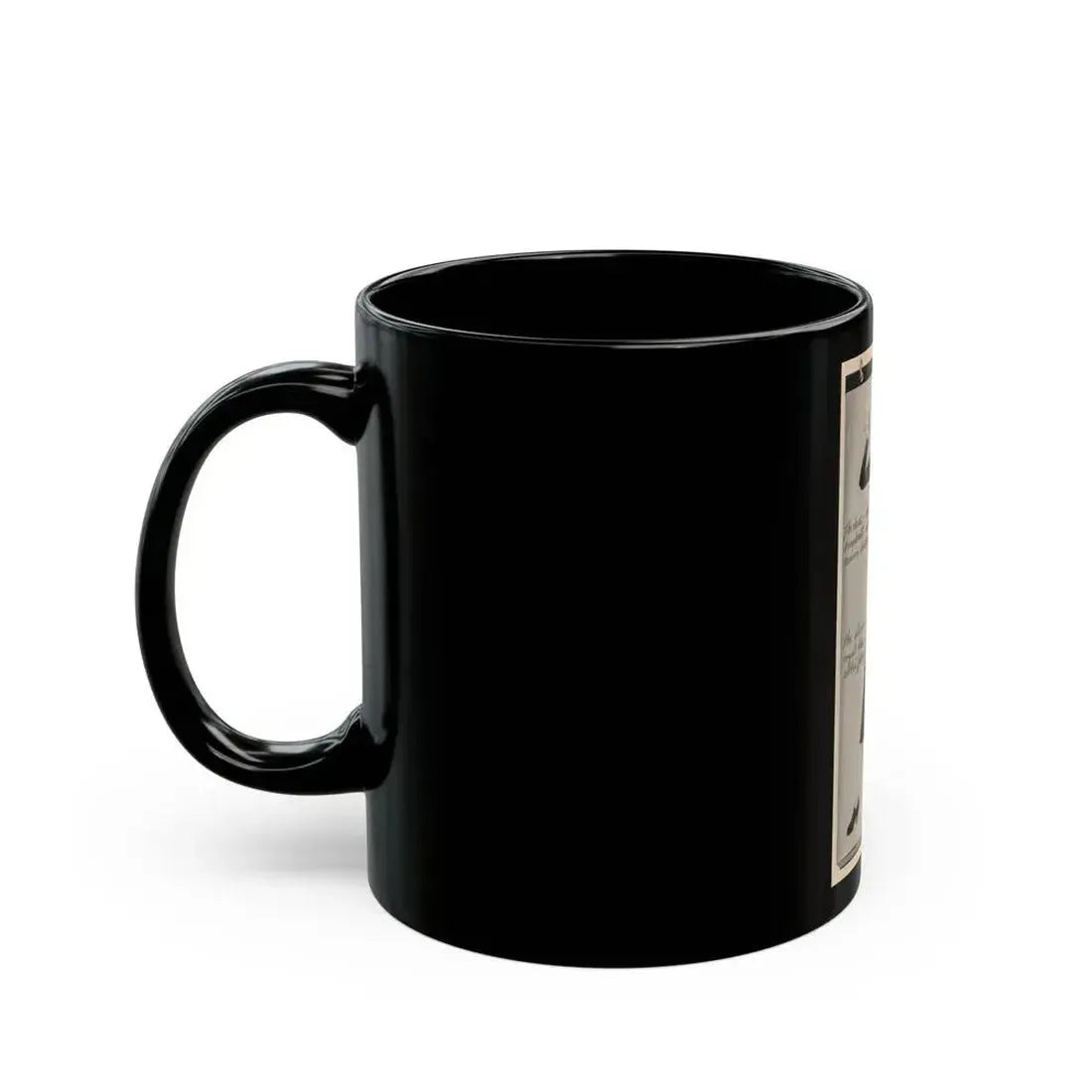 Fashion Illustration, circa 1945 - Black Coffee Mug - Go Mug Yourself