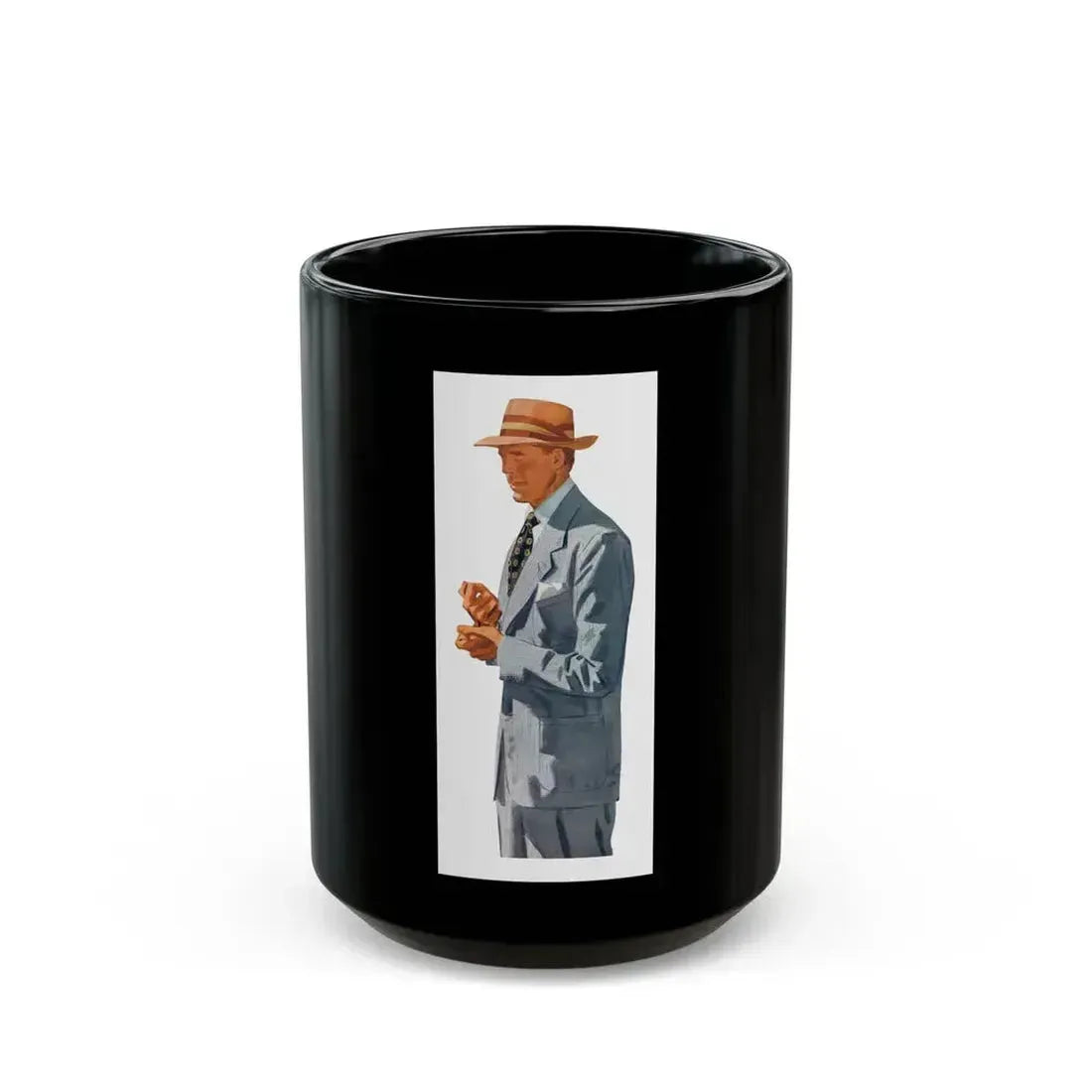 Fashion Illustration, Esquire magazine, 1949 (2) - Black Coffee Mug 15oz - Go Mug Yourself
