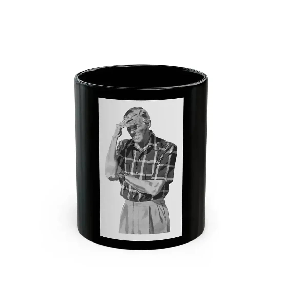 Fashion Illustration, Esquire magazine, 1949 (3) - Black Coffee Mug 11oz - Go Mug Yourself
