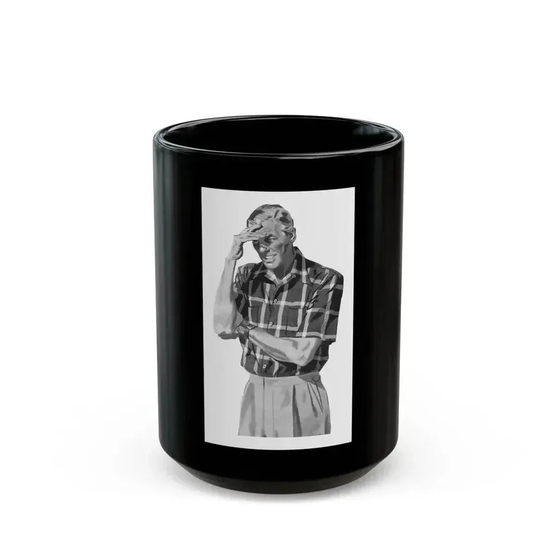 Fashion Illustration, Esquire magazine, 1949 (3) - Black Coffee Mug 15oz - Go Mug Yourself