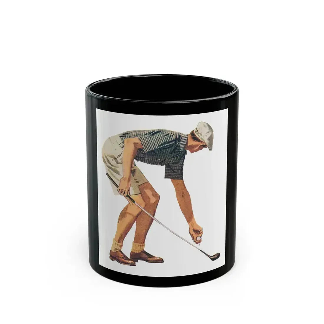 Fashion Illustration, Esquire magazine, 1949 (4) - Black Coffee Mug 11oz - Go Mug Yourself