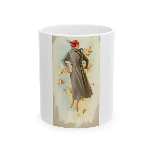 Fashion Illustration, Fall, 1918 - White Coffee Mug 11oz - Go Mug Yourself