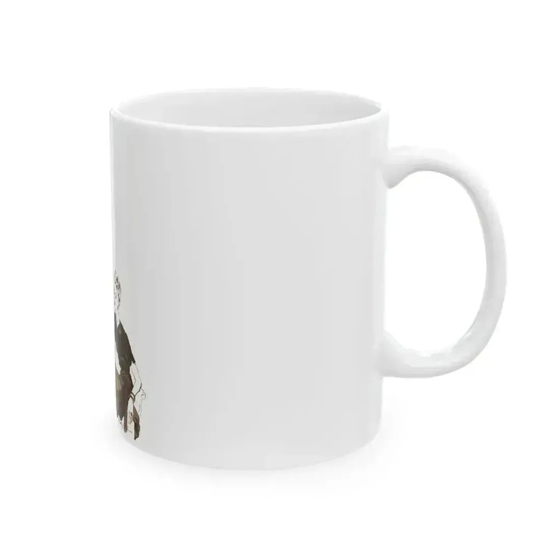 Fashion illustration from The Tatler and Bystander magazine, 1943 - White Coffee Mug - Go Mug Yourself
