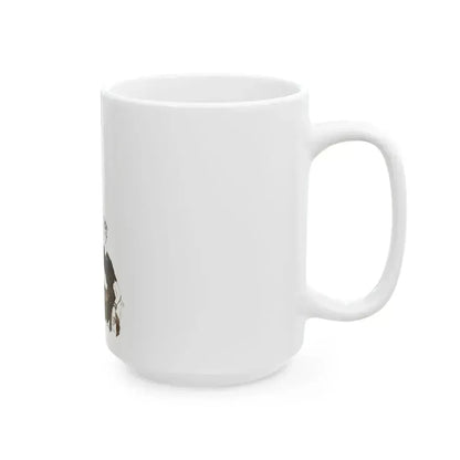 Fashion illustration from The Tatler and Bystander magazine, 1943 - White Coffee Mug - Go Mug Yourself