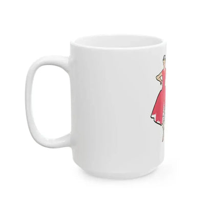 Fashion Illustration from Woman's Own magazine, 1955 (1) - White Coffee Mug - Go Mug Yourself