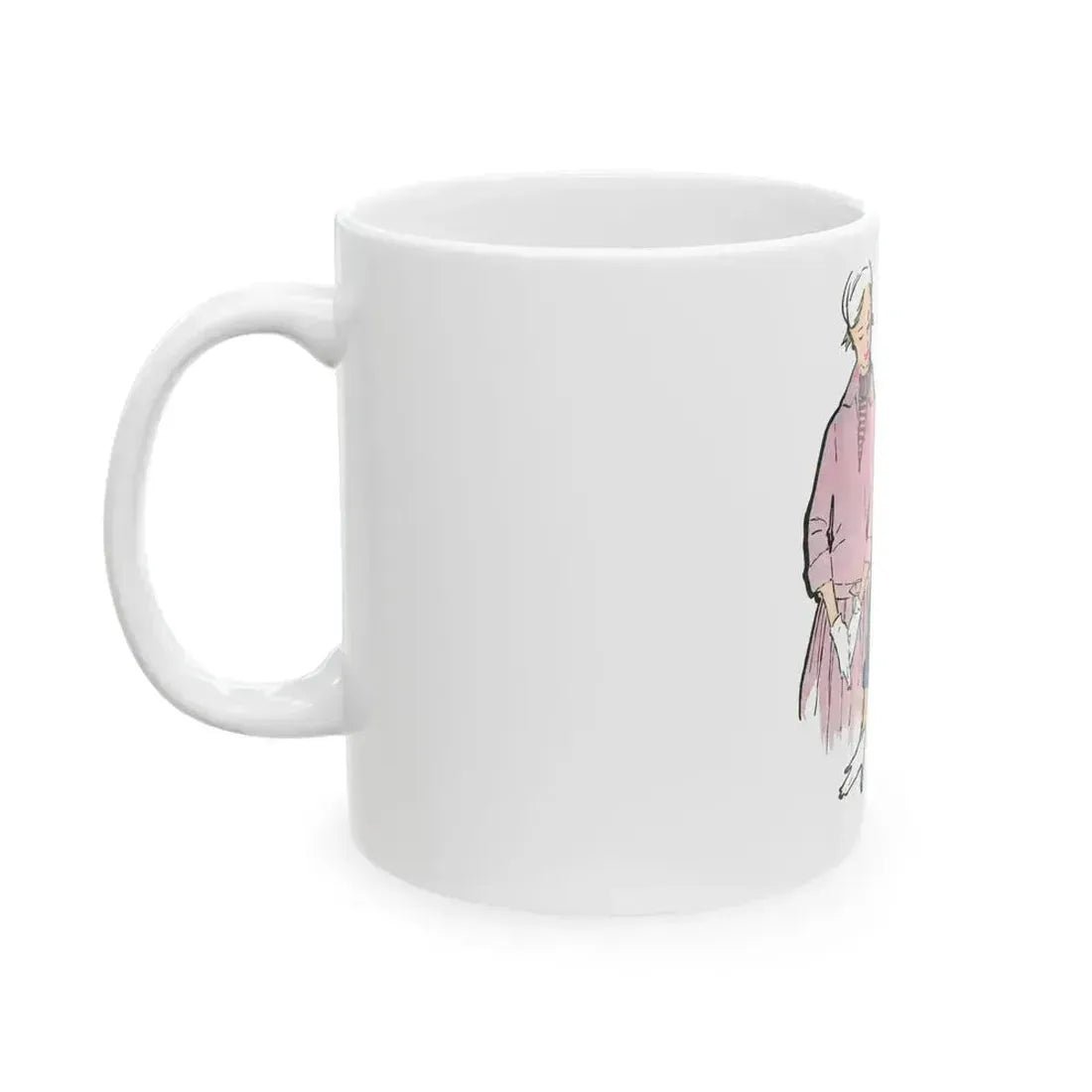 Fashion Illustration from Woman's Own magazine, 1955 (2) - White Coffee Mug - Go Mug Yourself