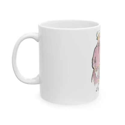 Fashion Illustration from Woman's Own magazine, 1955 (2) - White Coffee Mug - Go Mug Yourself