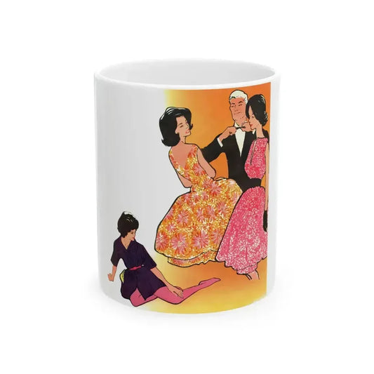 Fashion Illustration from Woman's Own magazine, 1959 (1) - White Coffee Mug 11oz - Go Mug Yourself