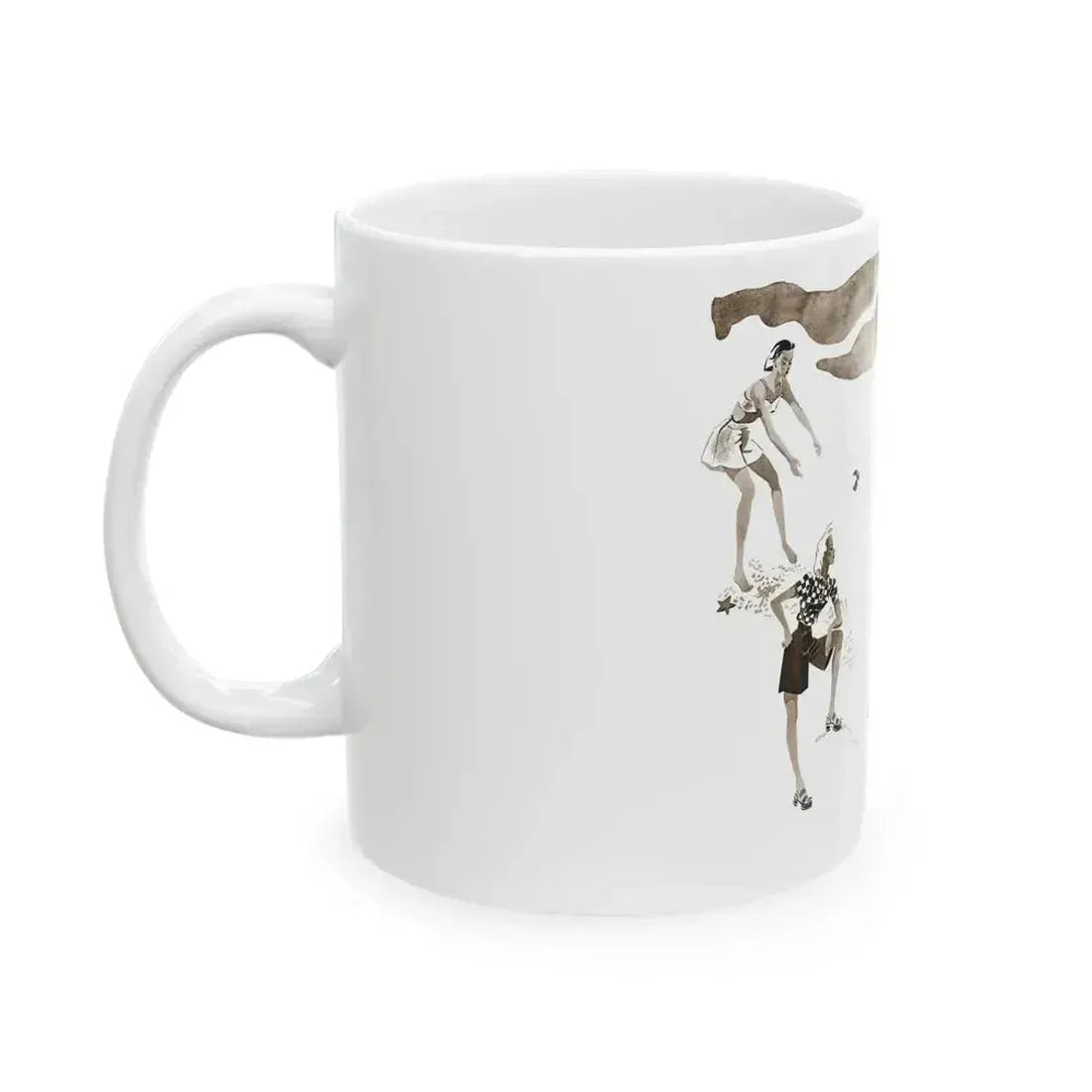 Fashion illustration, July edition of Britannia and Eve magazine, 1939 - White Coffee Mug - Go Mug Yourself