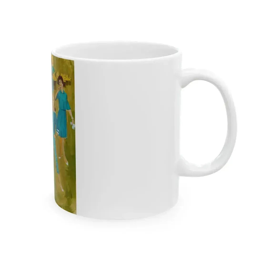 Fashion illustration - White Coffee Mug - Go Mug Yourself