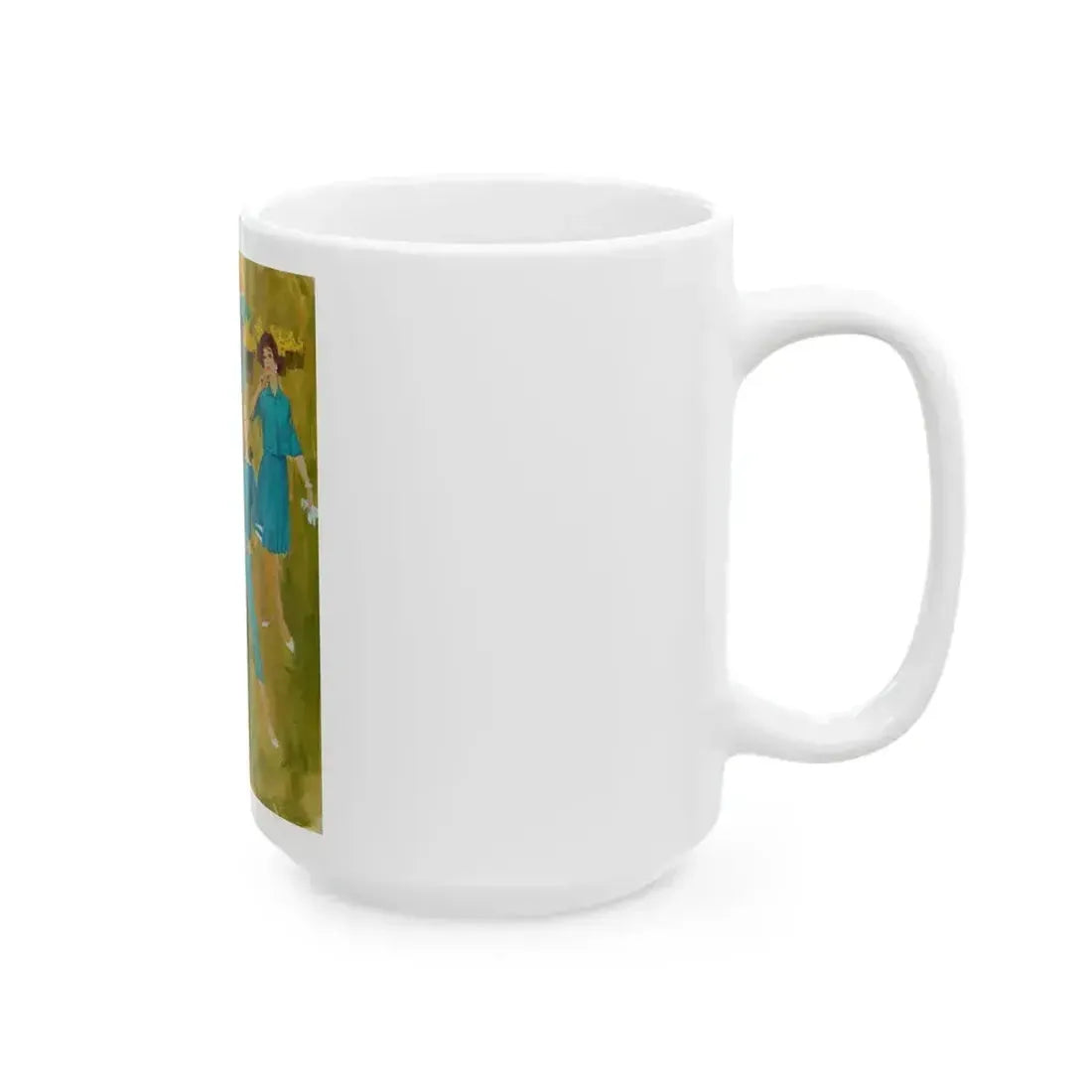 Fashion illustration - White Coffee Mug - Go Mug Yourself