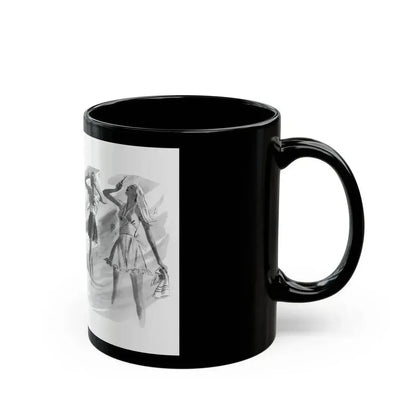 Fashion Illustrations, 1945 - Black Coffee Mug - Go Mug Yourself