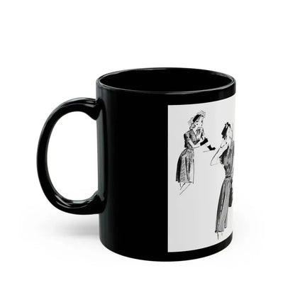 Fashion Illustrations, 1945 - Black Coffee Mug - Go Mug Yourself