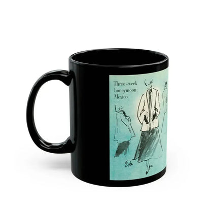 Fashion Illustrations, 1948 - Black Coffee Mug - Go Mug Yourself