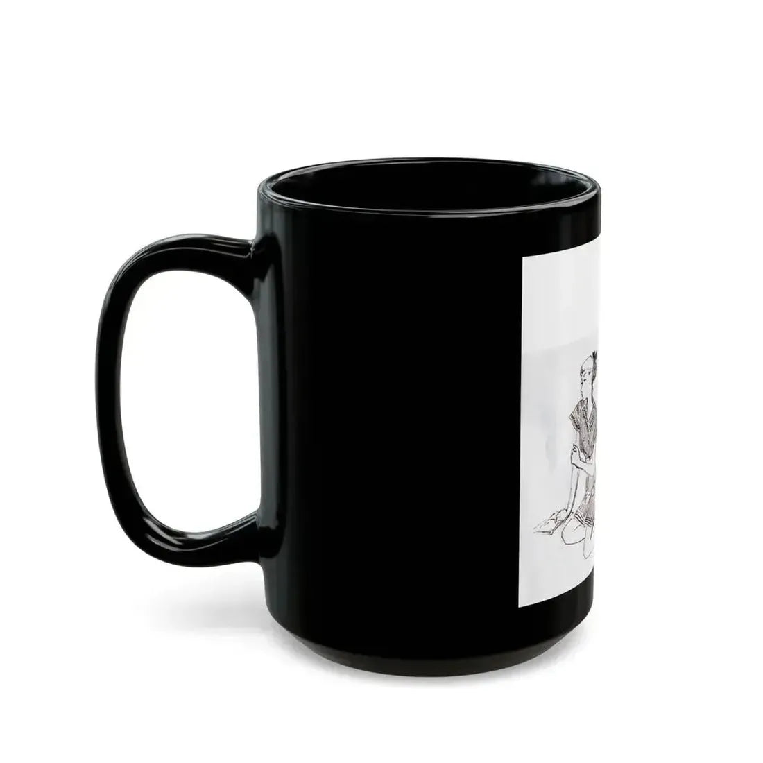Fashion Illustrations, Junior Bazaar, 1947 - Black Coffee Mug - Go Mug Yourself