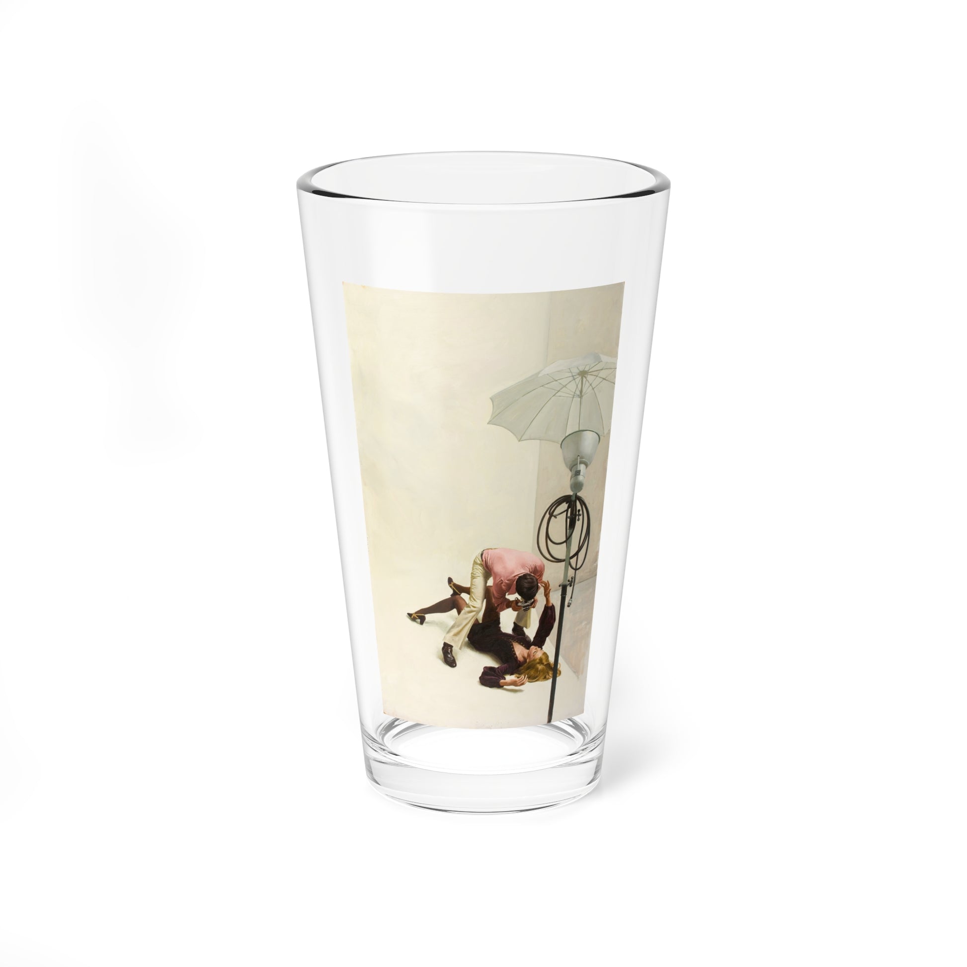 Fashion Shoot, Hearst Corporation illustration - Pint Glass 16oz-16oz-Go Mug Yourself