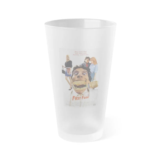 FAST FOOD 1989 Movie Poster - Frosted Pint Glass 16oz-16oz-Frosted-Go Mug Yourself