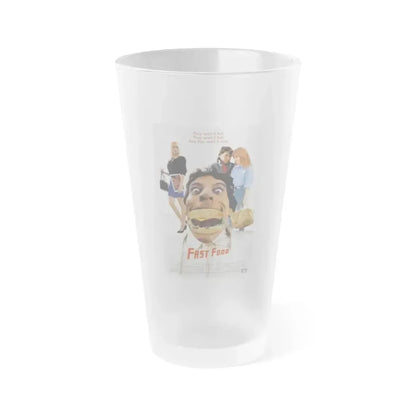 FAST FOOD 1989 Movie Poster - Frosted Pint Glass 16oz 16oz Frosted - Go Mug Yourself