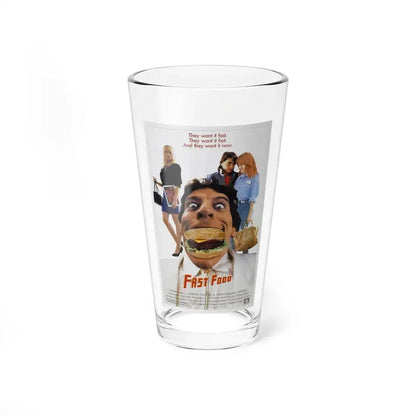 FAST FOOD 1989 Movie Poster - Pint Glass 16oz 16oz - Go Mug Yourself