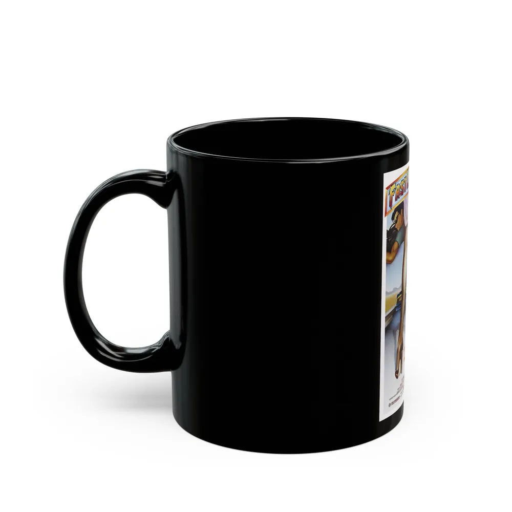 FAST LANE FEVER 1982 Movie Poster - Black Coffee Mug-Go Mug Yourself