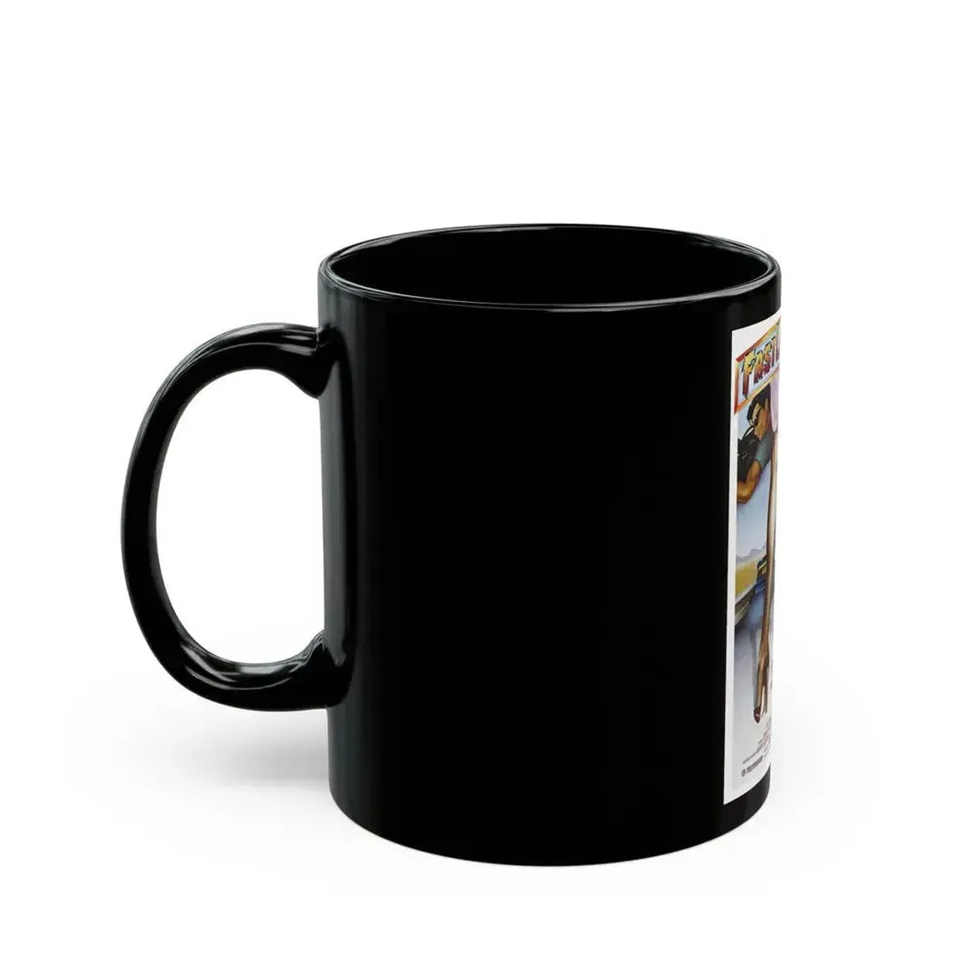 FAST LANE FEVER 1982 Movie Poster - Black Coffee Mug - Go Mug Yourself