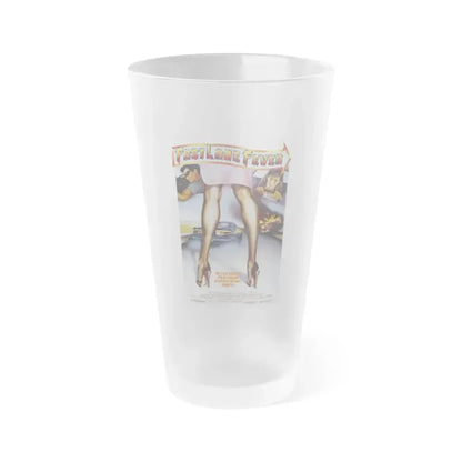 FAST LANE FEVER 1982 Movie Poster - Frosted Pint Glass 16oz 16oz Frosted - Go Mug Yourself