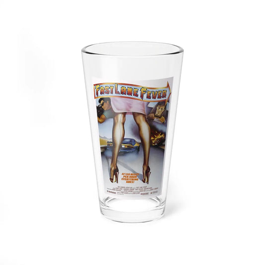 FAST LANE FEVER 1982 Movie Poster - Pint Glass 16oz-16oz-Go Mug Yourself