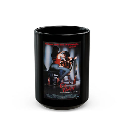 FAST WALKING 1982 Movie Poster - Black Coffee Mug-15oz-Go Mug Yourself