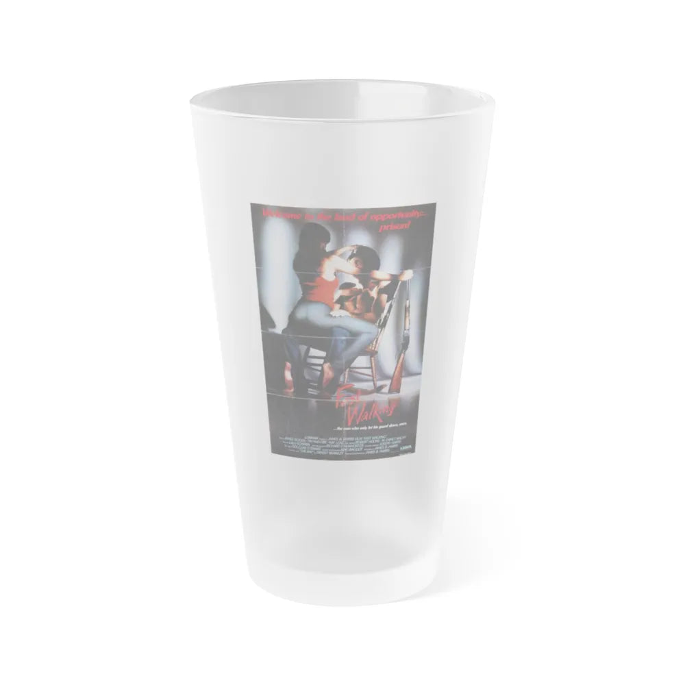 FAST WALKING 1982 Movie Poster - Frosted Pint Glass 16oz-16oz-Frosted-Go Mug Yourself