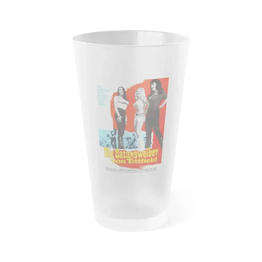FASTER, PUSSYCAT! KILL! KILL! (GERMANY) 1965 Movie Poster - Frosted Pint Glass 16oz 16oz Frosted - Go Mug Yourself
