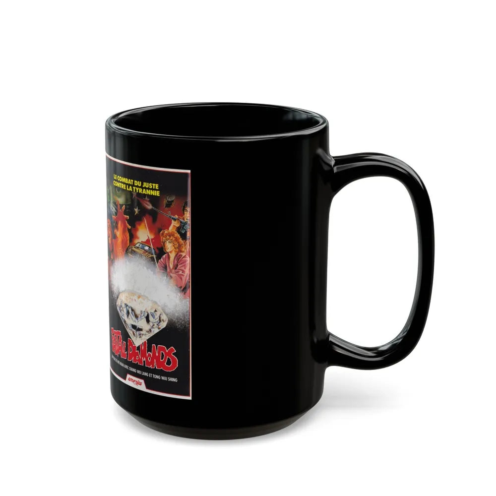 FATAL DIAMONDS (VHS COVER) - Black Coffee Mug-Go Mug Yourself