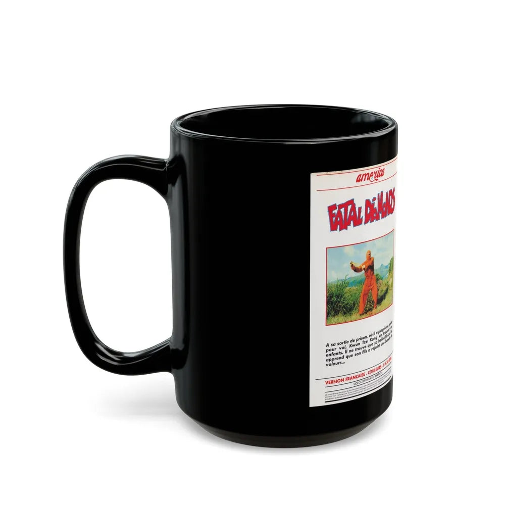 FATAL DIAMONDS (VHS COVER) - Black Coffee Mug-Go Mug Yourself