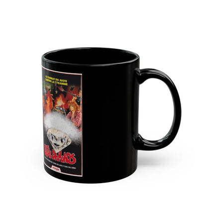 FATAL DIAMONDS (VHS COVER) - Black Coffee Mug-Go Mug Yourself