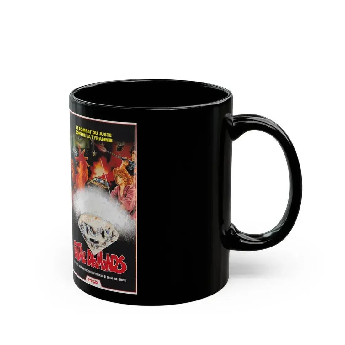 FATAL DIAMONDS (VHS COVER) - Black Coffee Mug - Go Mug Yourself