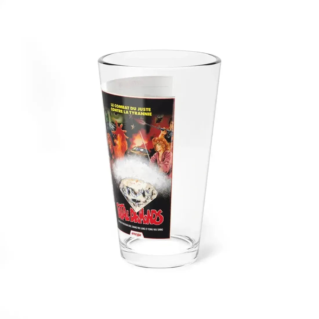 FATAL DIAMONDS (VHS COVER) Pint Glass 16oz - Go Mug Yourself