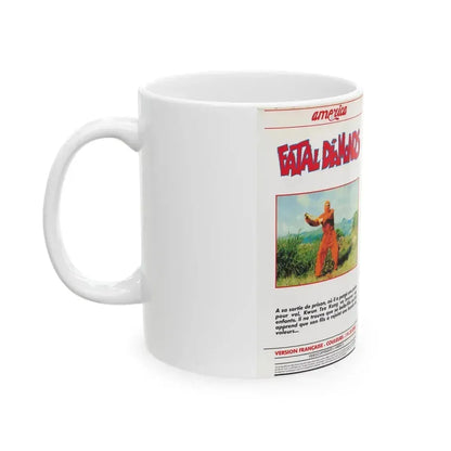 FATAL DIAMONDS (VHS COVER) - White Coffee Mug - Go Mug Yourself