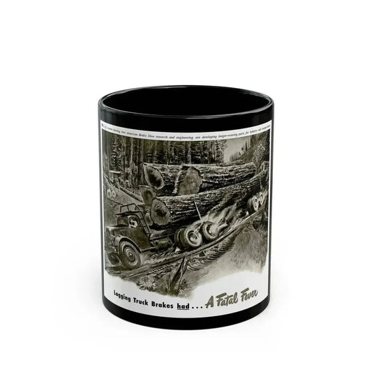 Fatal Fever advertisement, 1947 - Black Coffee Mug 11oz - Go Mug Yourself