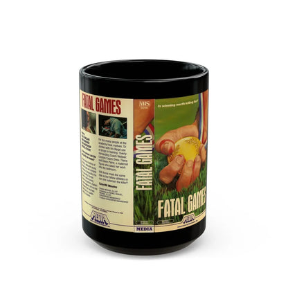 FATAL GAMES MEDIA (VHS COVER) - Black Coffee Mug-15oz-Go Mug Yourself