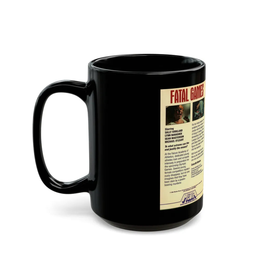 FATAL GAMES MEDIA (VHS COVER) - Black Coffee Mug-Go Mug Yourself