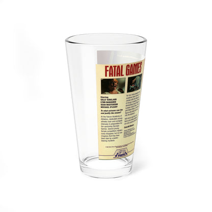 FATAL GAMES MEDIA (VHS COVER) Pint Glass 16oz-Go Mug Yourself