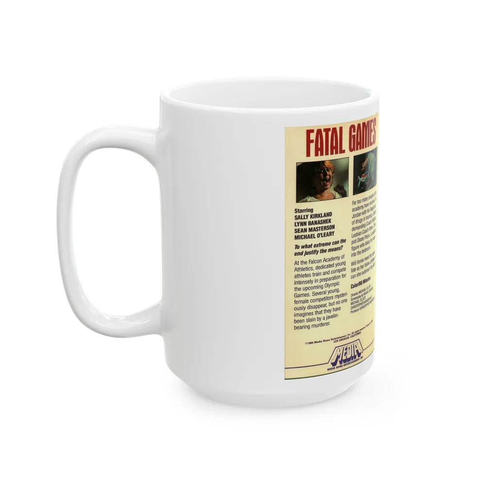 FATAL GAMES MEDIA (VHS COVER) - White Coffee Mug-Go Mug Yourself