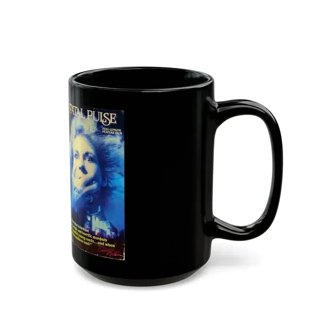 FATAL PULSE (VHS COVER) - Black Coffee Mug - Go Mug Yourself