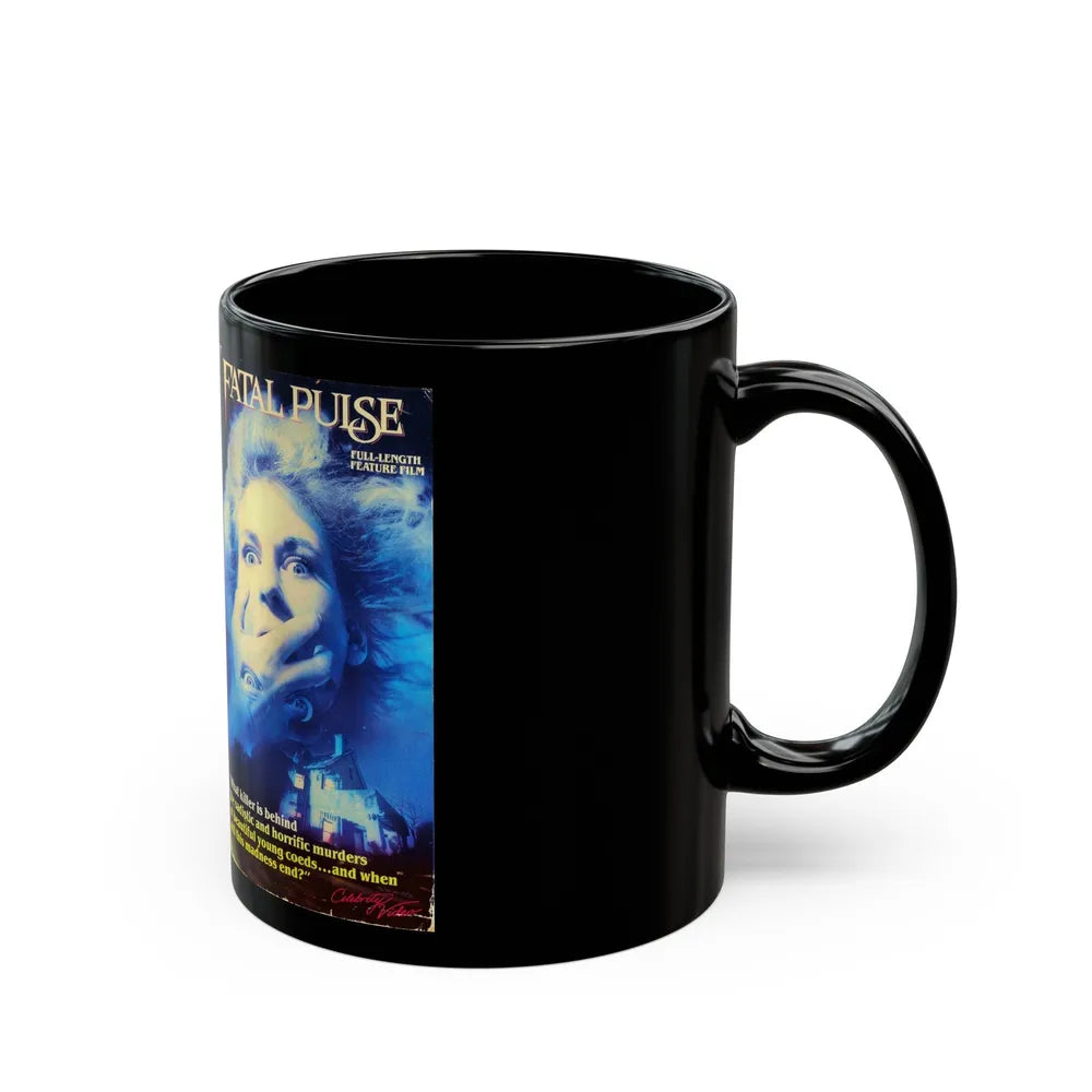 FATAL PULSE (VHS COVER) - Black Coffee Mug-Go Mug Yourself