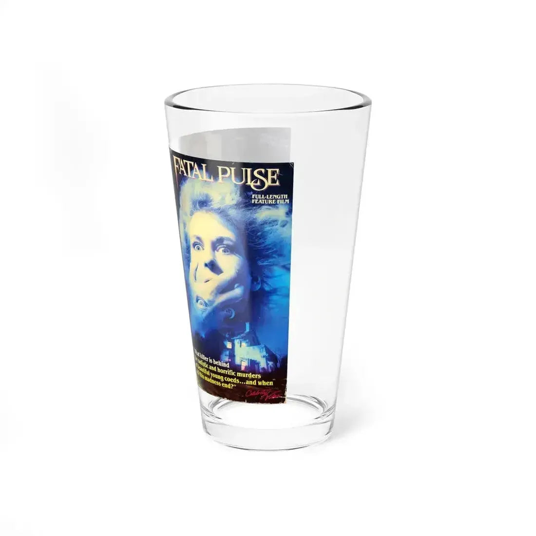 FATAL PULSE (VHS COVER) Pint Glass 16oz - Go Mug Yourself