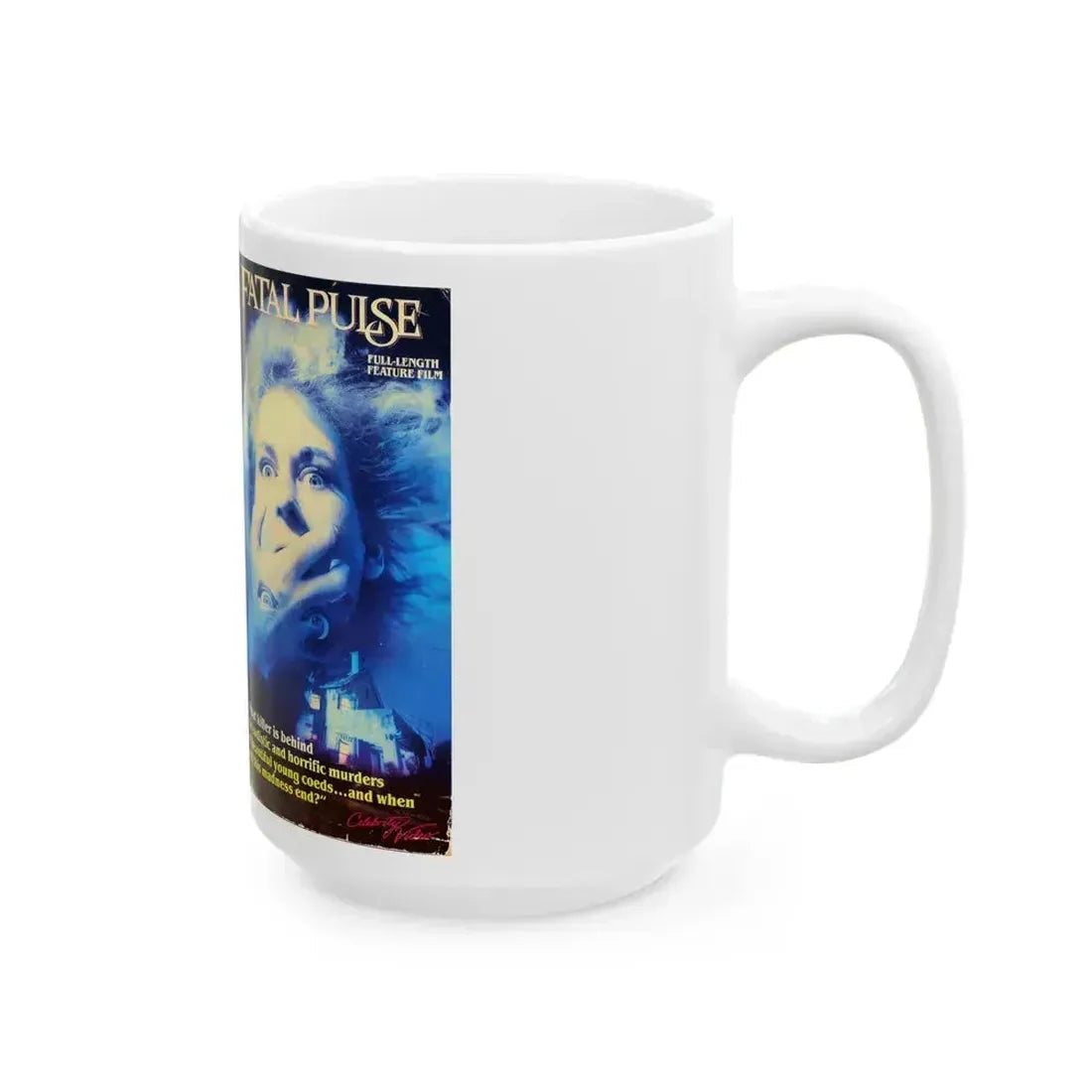 FATAL PULSE (VHS COVER) - White Coffee Mug - Go Mug Yourself