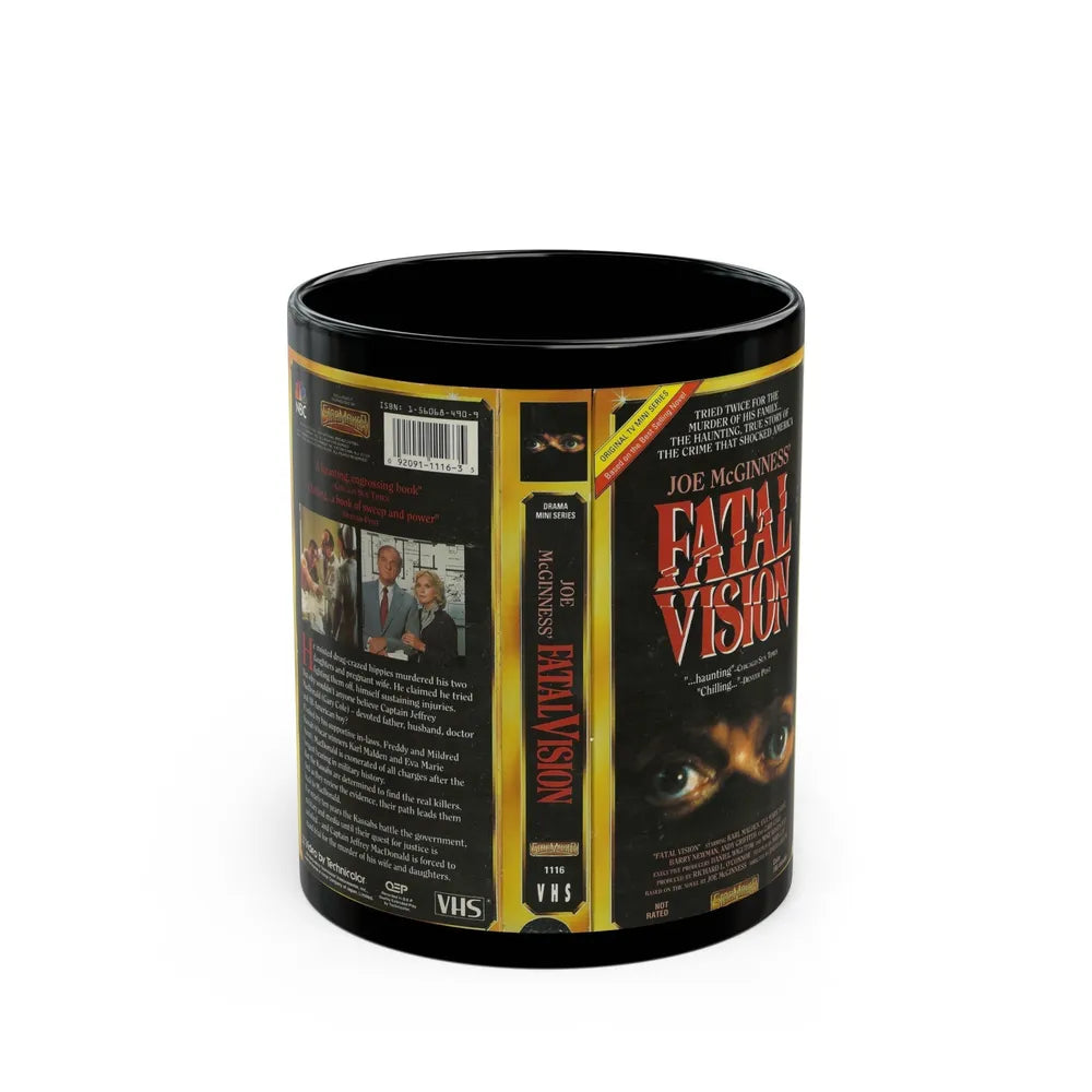 FATAL VISION (VHS COVER) - Black Coffee Mug-11oz-Go Mug Yourself